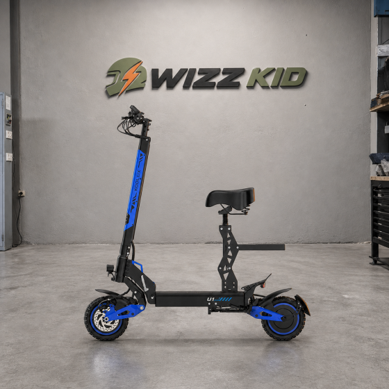 KOOLUX U1 Pro dual-motor electric scooter photographed in the Wizz Kid garage studio